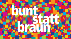 Logo bunt statt braun