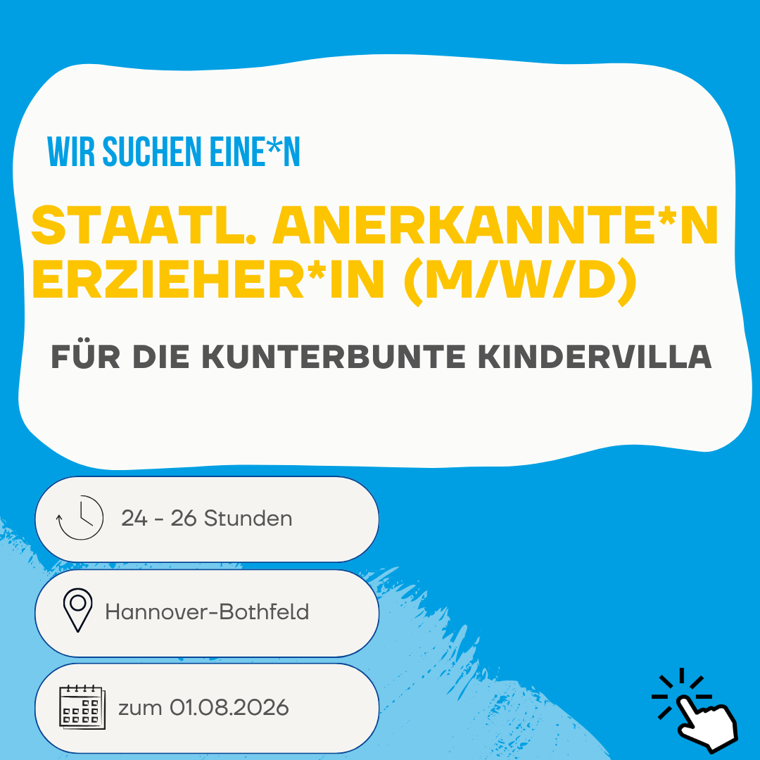 Die Werk-statt-Schule sucht für die Kita in Hannover-Bothfeld ein*e Erzieher*in